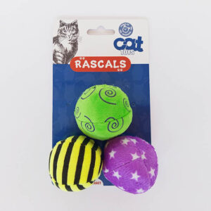 SET 3 PELOTAS CON LUZ CATNIP