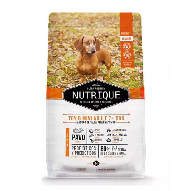Nutrique Toy & Mini Adult 7+ para Perro Adulto Pequeño