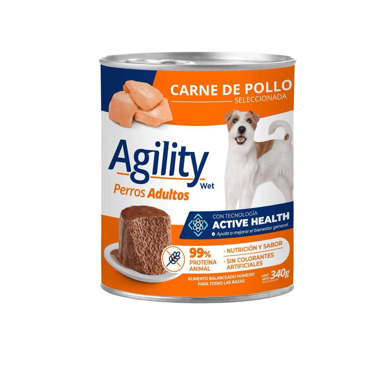 LATA AG PERRO POLLO X 340GR