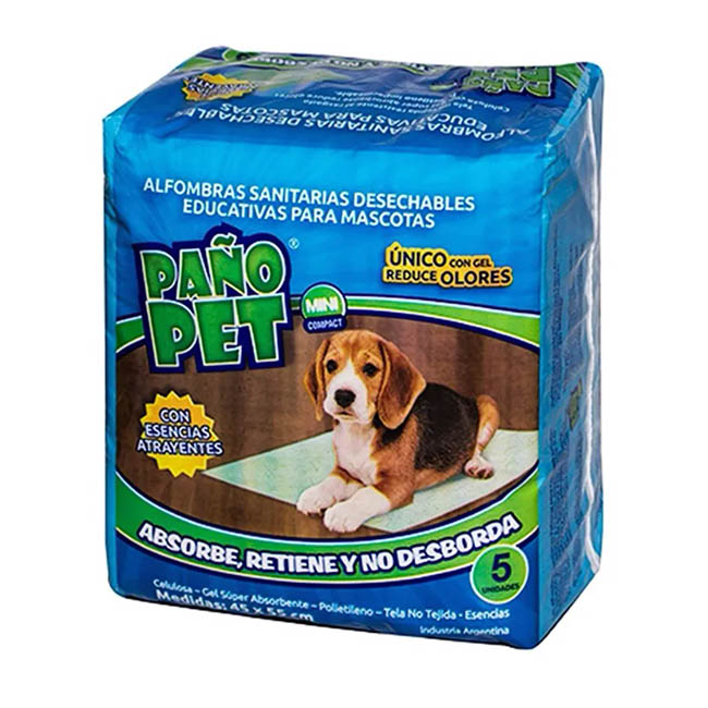 PAÑOPET MINI X 5 ALFOMBRAS